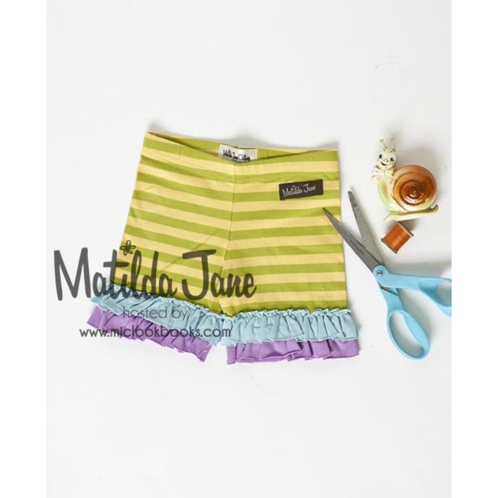 NEW Matilda Jane girls 10 Shortie bike shorts Good Hart yellow aqua purple green